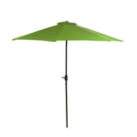 7.5 ' открит вътрешен двор пазар чадър с Ръка манивела-Зелен Лайм