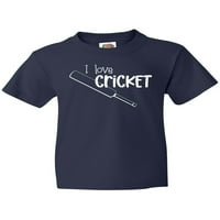 Мастически обичам тениска за крикет- крикет прилеп младежки тениска