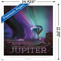 - Плакат за стена за пътуване на Юпитер, 14.725 22.375