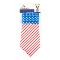 Начин да отпразнуваме 4-ти юли патриотична вратовръзка за домашни любимци, размер М Л