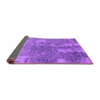 Ahgly Company вътрешен правоъгълник ориенталски лилави килими от индустриална зона, 5 '7'