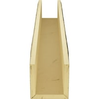 Екена мелница 12 в 10 х 18 ' Л 3-странична пясъкоструйна Ендуратанова таванна греда, естествен златен дъб