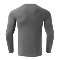 Небрежни тениски за мъже от свободното време спортни фитнес върхове на открито активно облекло дълги ръкави пуловер мъжки блуза