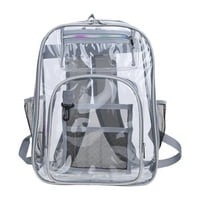Alloet Summer Transparent PVC Backpack Мода прости училищни чанти за тийнейджъри