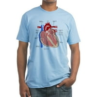 Cafepress - Анатомия на човешкото сърце, монтирана тениска - монтирана тениска, винтидж мек памучен тройник