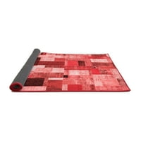 Ahgly Company Indoor Rectangle PackWork Червена преходна площ килими, 3 '5'