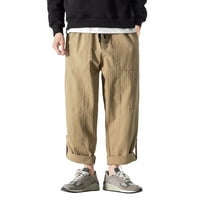 Pedort мъжки дълги ежедневни спортни панталони Мъжки спокойни годни товари Големи и високи размери каки, ​​3XL