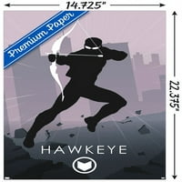 Marvel Comics - Hawkeye - Минималистичен плакат за стена, 14.725 22.375