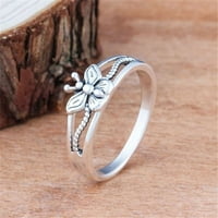 Бижута за жени пръстени мода дама красиви пеперуди тайландски сребърни пеперуди пръстен булчински сватбени бижута сладък пръстен Моден подарък за бижута за нея