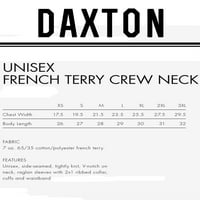 Daxton Michigan Sweatshirt Athletic Fit Pullover Crewneck Френски тери материя, маслинови суичър черни букви, m
