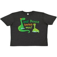 Inktastic My Busia обича ме внук динозавър младежка тениска