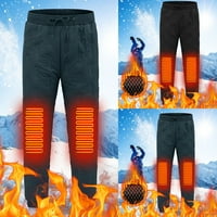 Buigttklop без граници Мъжки панталони просвет, зимен умен термостатични подложки за коляното двойки плюс кадифе за отопление