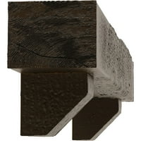 Екена мелница 8 Н 12 д 72 с грубо нарязан дървен Камин камината комплект с Ашфорд Корбели, полиран махагон