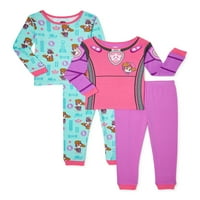 W Patrol Toddler Girls Skye памучно облекло, размери 2T-5T