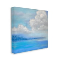 Ступел индустрии ярки сини океански облаци живопис галерия увити платно печат стена изкуство, дизайн от Катрин Андерсен