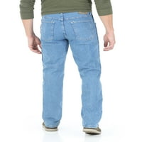 Мъжки и едри Мъжки П-форма за комфорт джинси с комфортна ластична лента