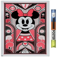 100 -годишнина на Disney - Deco -Luxe Minnie Mouse Wall Poster, 22.375 34