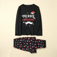 Aunavey Family Matching Christmas Pajamas Set Holiday Santa Claus Sleekwear Xmas PJS Комплект за двойки и деца