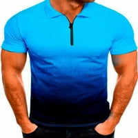 Тениски тънки мощни тениски мъжки поло риза с къс ръкав класически спортни най-добри ежедневни тренировки спортна туника риза