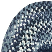 По-добри тенденции Омбре обратими памук 72 кръг плетен килим, за възрастни, без характер-синьо