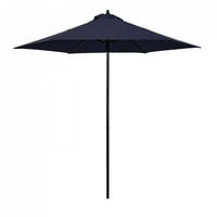 Астела 7 ' стоманен пазар чадър с бутане лифт в тъмно синьо