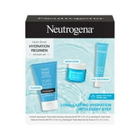 Neutrogena Hydro Boost Hydration Режим на грижа за кожата, овлажнител за лице, почистващ препарат за лице и крем за очи