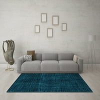 Ahgly Company Indoor Rectangle Oriental Light Blue Modern Area Rugs, 7 '9'