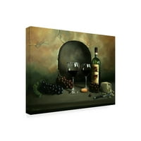 Марка изобразително изкуство вино за двама скални платна изкуство от Пол Уолш