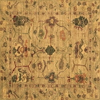 Ahgly Company вътрешен правоъгълник Ориентал кафяво традиционни килими, 7 '9'