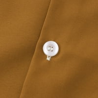 Simplmasygeni Clearance върхове мъже ризи летни мъже ежедневни копчета солидни с джобни турнири с къс ръкав блуза блуза
