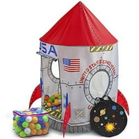 Въображение Поколение Космическо приключение Roarin 'Rocket Play палатка с меки топки с топка
