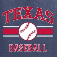 Wild Bobby City of Texas Baseball Fantasy Fan Sports Мъжки тениска, Vintage Heather Navy, 5x-голям