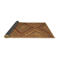 Ahgly Company Indoor Rectangle Southwestern Brown Country Country Rugs, 7 '10'