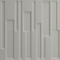Екена Милуърк 5 8 в 5 8 х Уигън Ендуравал декоративен 3д стенен панел, текстуриран металик сребрист