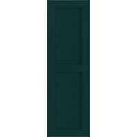 Екена Милуърк 15 в 63 х вярно Фит ПВЦ две равни плоски панелни щори, термично зелени