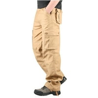 Мъжки панталони Разчистване Мъжки плюс размер Чист памук с много джоба устойчиви гащеризони панталони флаш кирки