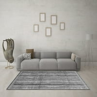 Ahgly Company Indoor Round Резюме сиви сиви килими за модерна зона, 3 'кръг