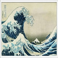 Голямата вълна извън Канагава от плакат на Hokusai, 22.375 34