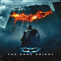 Филм на комикси - The Dark Knight - Batman Logo On Fire One Lither Sall Poster, 22.375 34
