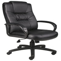 Boss Office Products Black Executive Leather High Back Chead