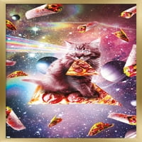 Джеймс Букър - Плакат за стена за котка на космическата пица, 14.725 22.375
