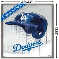 Лос Анджелис Доджърс - Плакат за стена за капене на шлем, 22.375 34