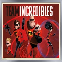 Disney Pixar The Incredibles - Семеен плакат за стена, 14.725 22.375