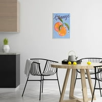Оранжеви Цитрусови Плодове Цветен Модел Храни И Напитки Графично Изкуство Без Рамка Изкуство Печат Стена Изкуство