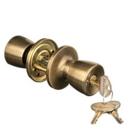 Главна ключалка с ключ Античен месинг лале дръжка с ключалка комбо пакет