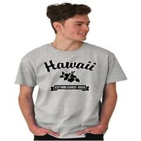 Хавай сладък хибискус цвете сувенири Мъжки графични тениски тениски Brisco Brands 2x